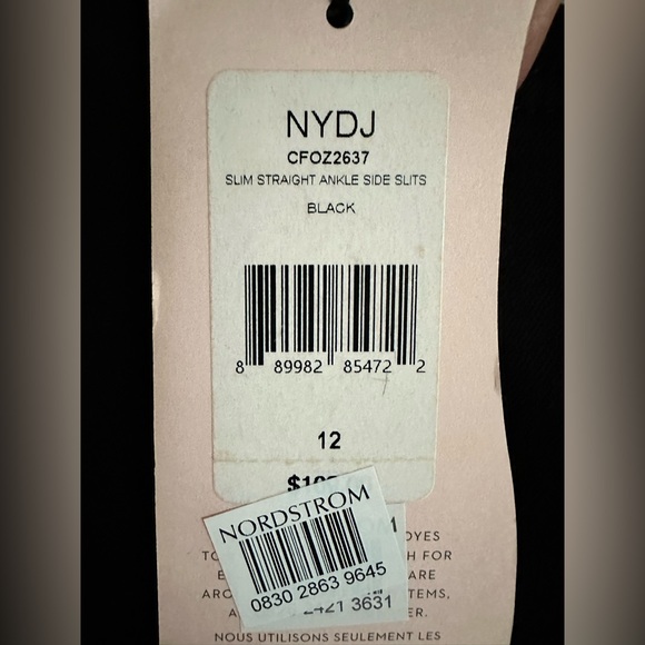 Perfect & Stylish NYDJ Curves 360 Jeans! New/Never Worn. Size 12. Black. - Picture 4 of 6